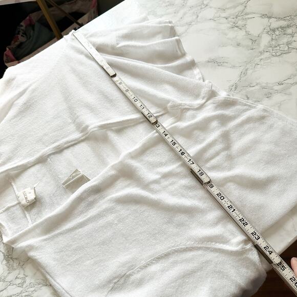 Chico's Size 3 Abigail Lightweight White Shrug Sweater‎ Women's Size XL NEW - Picture 8 of 8